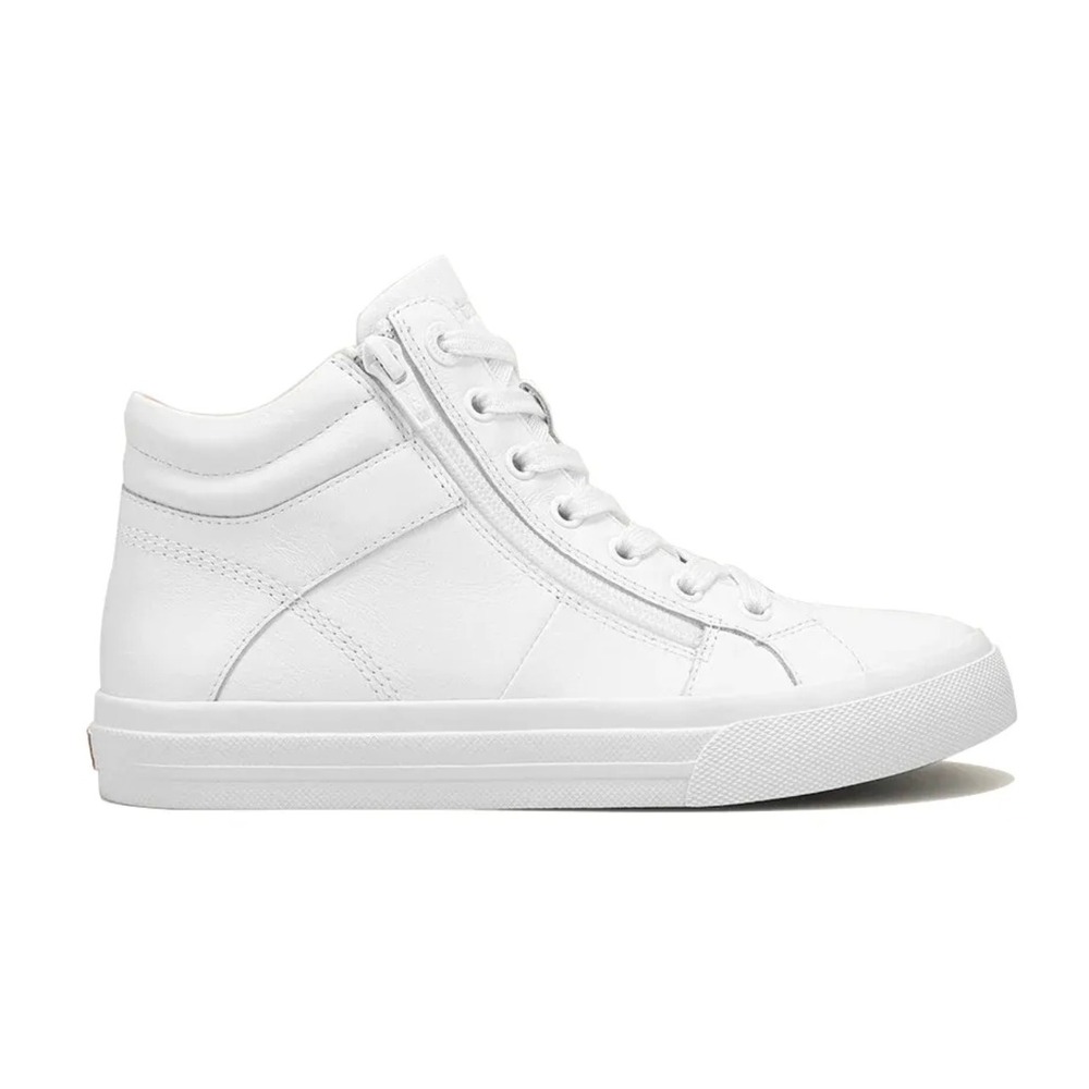 Taos Winner White Leather High Top Sneakers Women's 7.5M WNR-14003 NIB Comfort‎